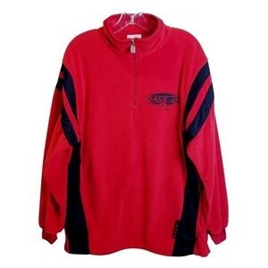 Nascar Dale Earnhardt Jr. #8 Red 1/4 Zip Fleece Pullover‎ MED Chase Authentics